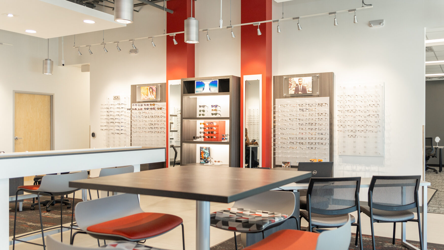 Rim Optical eyewear retail interior captured for ViziSites